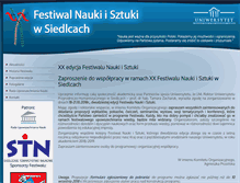 Tablet Screenshot of festiwal.uph.edu.pl