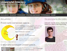 Tablet Screenshot of dzieciecy.uph.edu.pl
